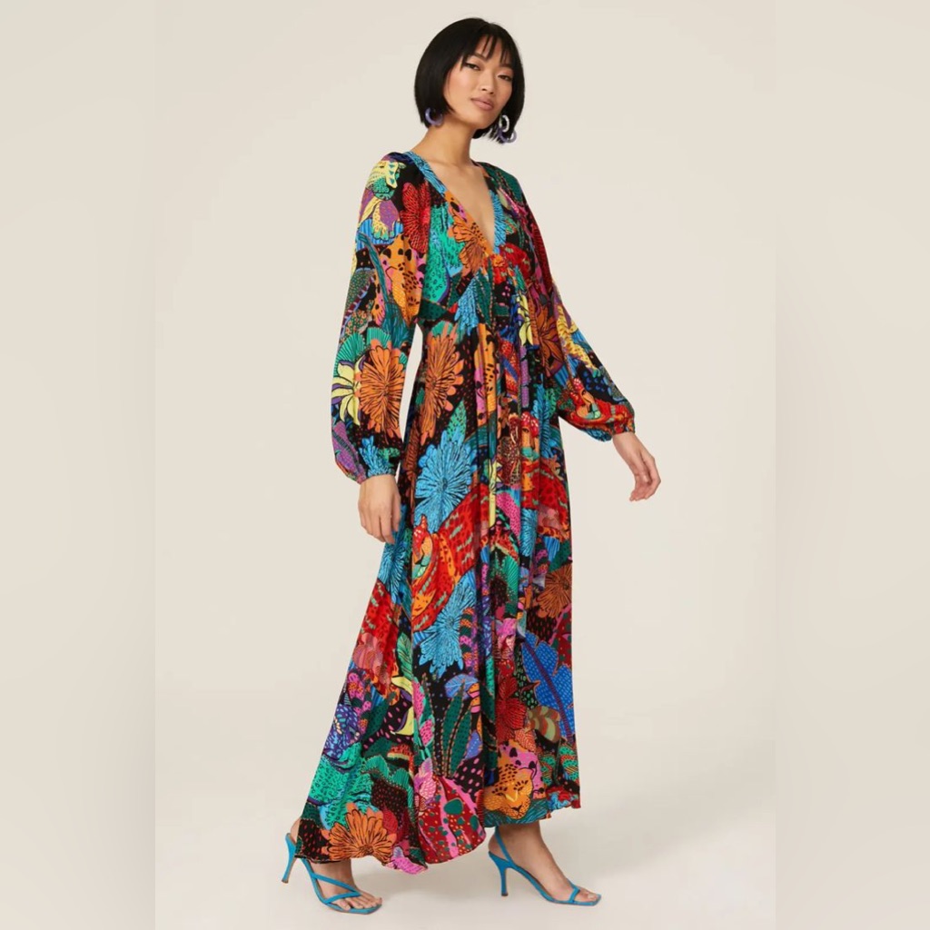 floral blue dress maxi Hathaway Maxi Dress | Blue Floral | Womens